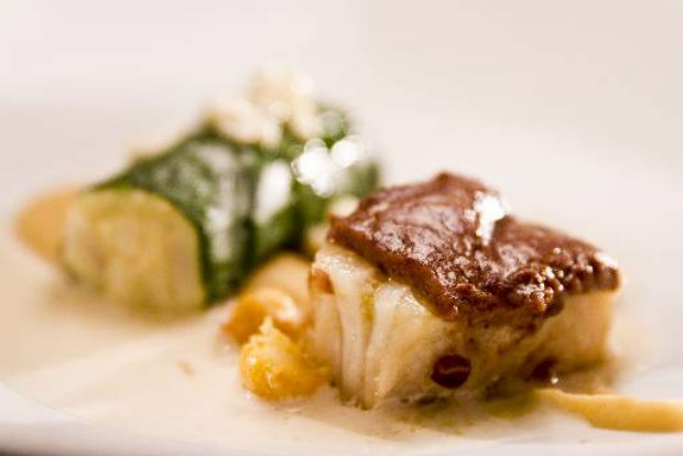 Bacalhau e a sua brandade: uma das gratas surpresas do novo menu. Foto:Restaurante Rui Paula/Divulgao

